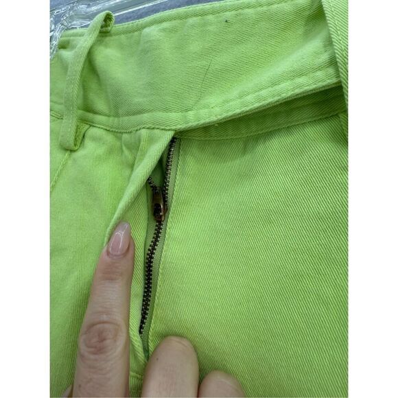 Vintage Y2K MetroStyle Stretch Womens Lime Green Lowrise Bootcut Jeans Size 6T - Picture 4 of 11
